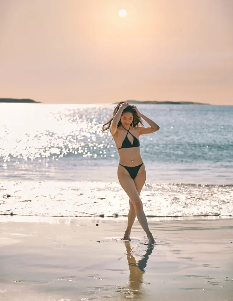 Early morning at the beach — BLOOM Magazine | The August Fashion & Beauty Edition | Vol.9 | 2022