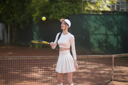 On the tennis court — BLOOM Magazine, July 2023