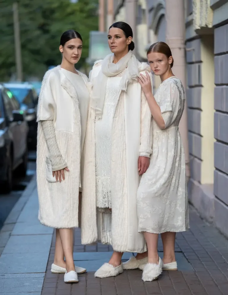 "Orenburg shawl" collection by Ekaterina Alferova — BLOOM Magazine, September 2023