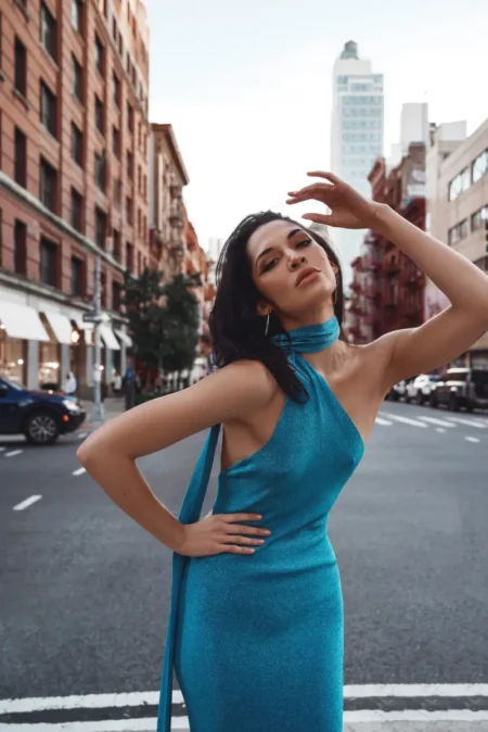 Azure Temptation: Andrea's Sultry Allure — BLOOM Magazine, October 2023