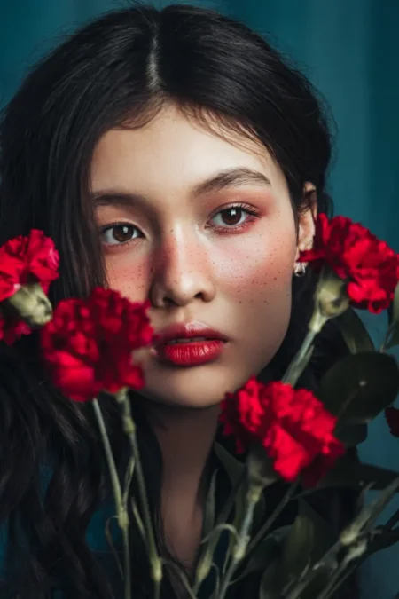 girl with carnation — BLOOM Magazine, April 2024