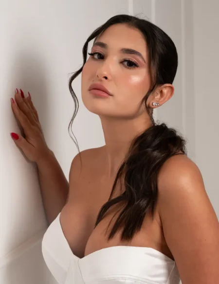 Production photography of wedding dresses, makeup and hair in a fashionable style — BLOOM Magazine, May 2024