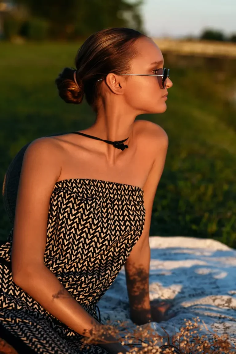 In the golden light of the sunset — BLOOM Magazine | The August Fashion & Beauty Edition | Vol.10 | 2024