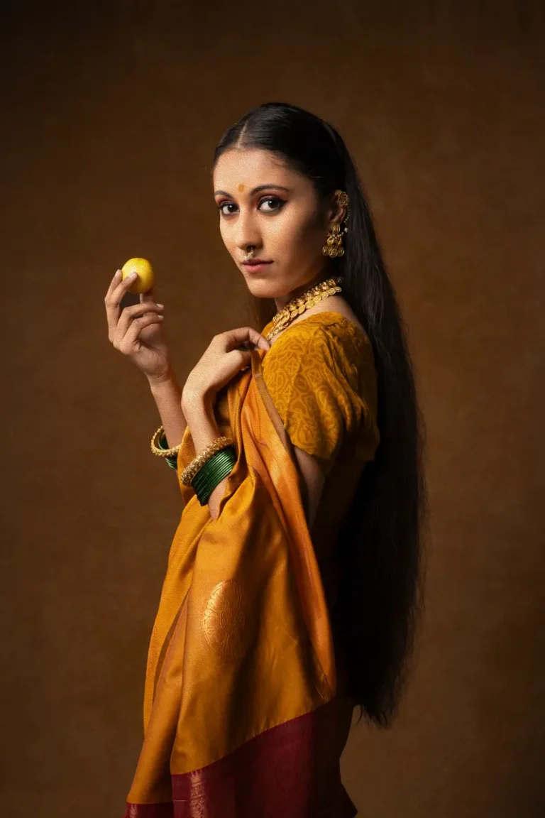 Recreation of painting Sir Raja Ravi Verma — BLOOM Magazine, October 2024