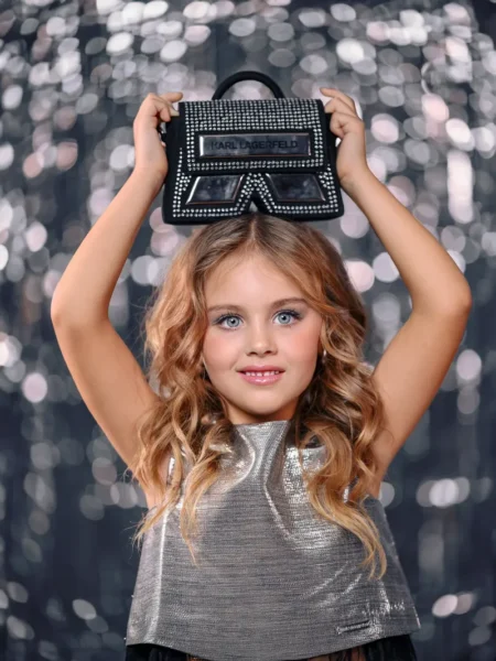Silver look by Karl Lagerfeld — BLOOM Magazine, January 2025