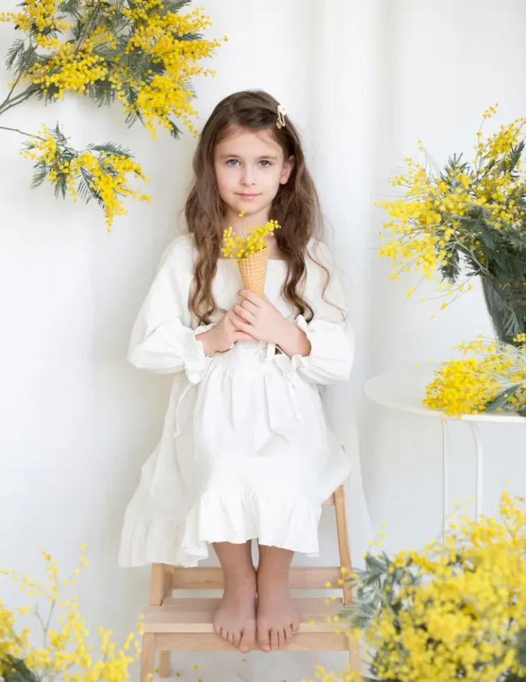 Spring Magic: Girl with Mimosa — BLOOM Magazine | The April Teen Edition | Vol.7 | 2025