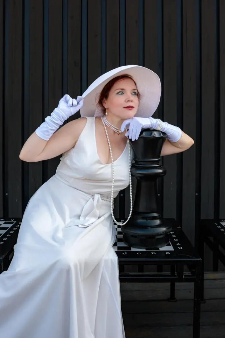Be the White Chess Queen — BLOOM Magazine | The October Fashion Edition | Vol.6 | 2025